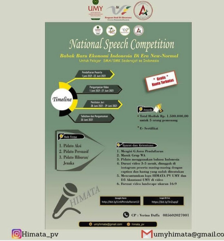 HIMATA PV Selenggarakan National Speech Competition